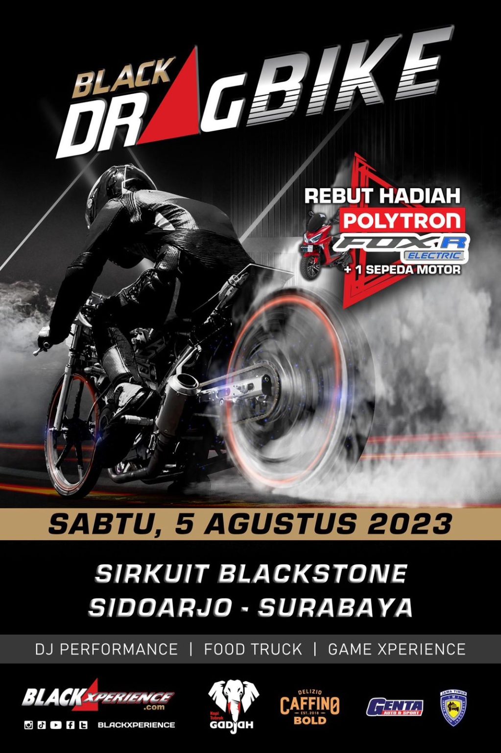 Black Drag Bike Pindah Lokasi Ke Sirkuit Blackstone Sidoarjo