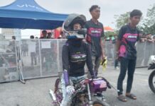 Kikie Je, Drag Biker Cewek XPDC GBS Racing Team, Rebut Juara 3 Matic 200cc Open BMI Larkos Drag Bike Samarinda